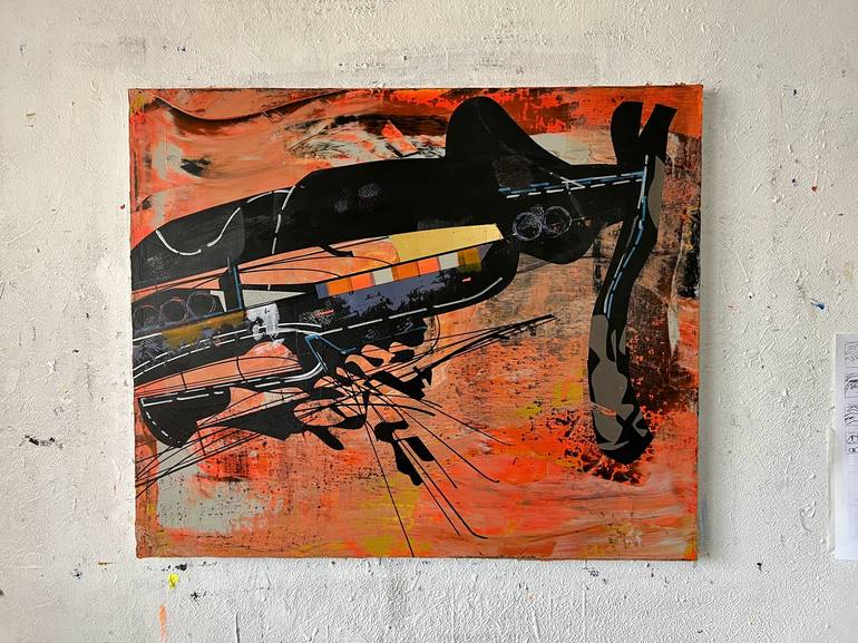 Original Conceptual Outer Space Painting by Jim Harris