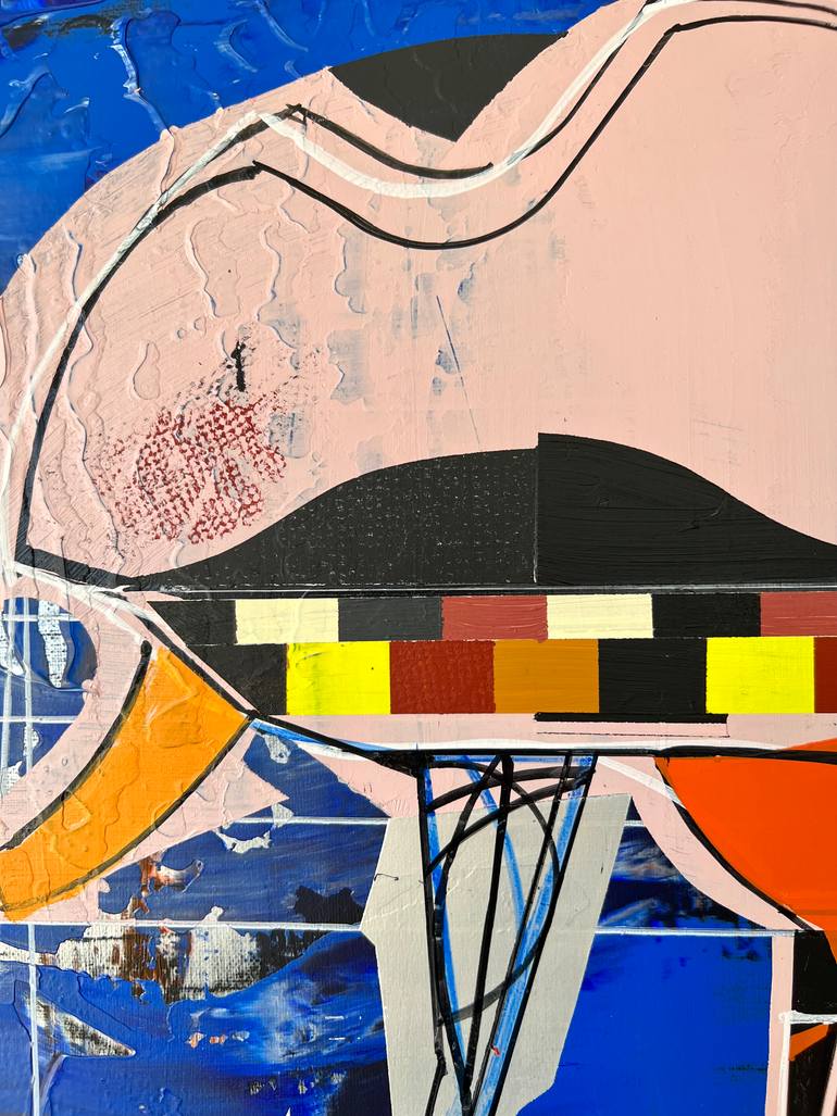 Original Abstract Science/Technology Painting by Jim Harris