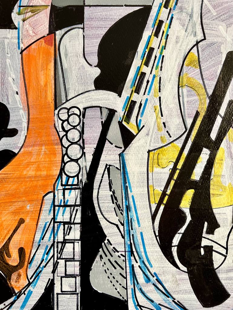 Original Abstract Architecture Drawing by Jim Harris