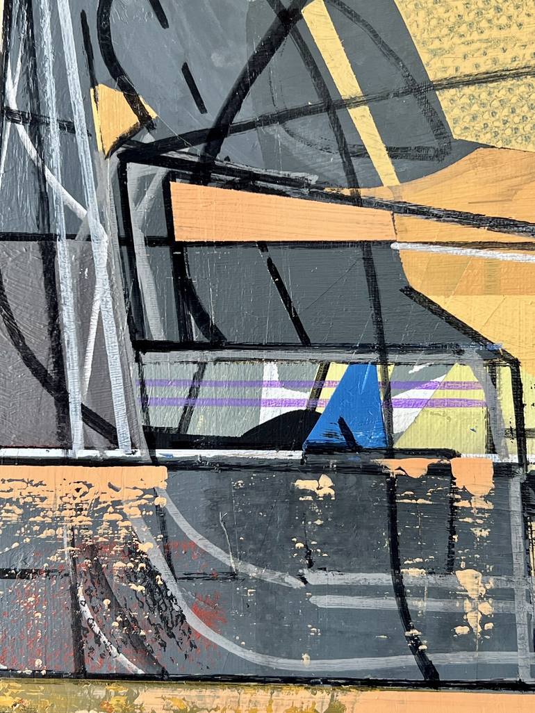 Original Abstract Architecture Painting by Jim Harris