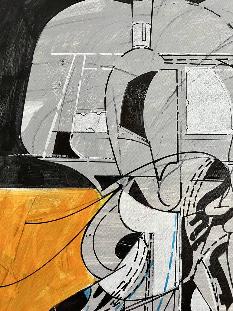 Original Abstract Technology Drawing by Jim Harris