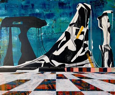 Print of Abstract Architecture Paintings by Jim Harris