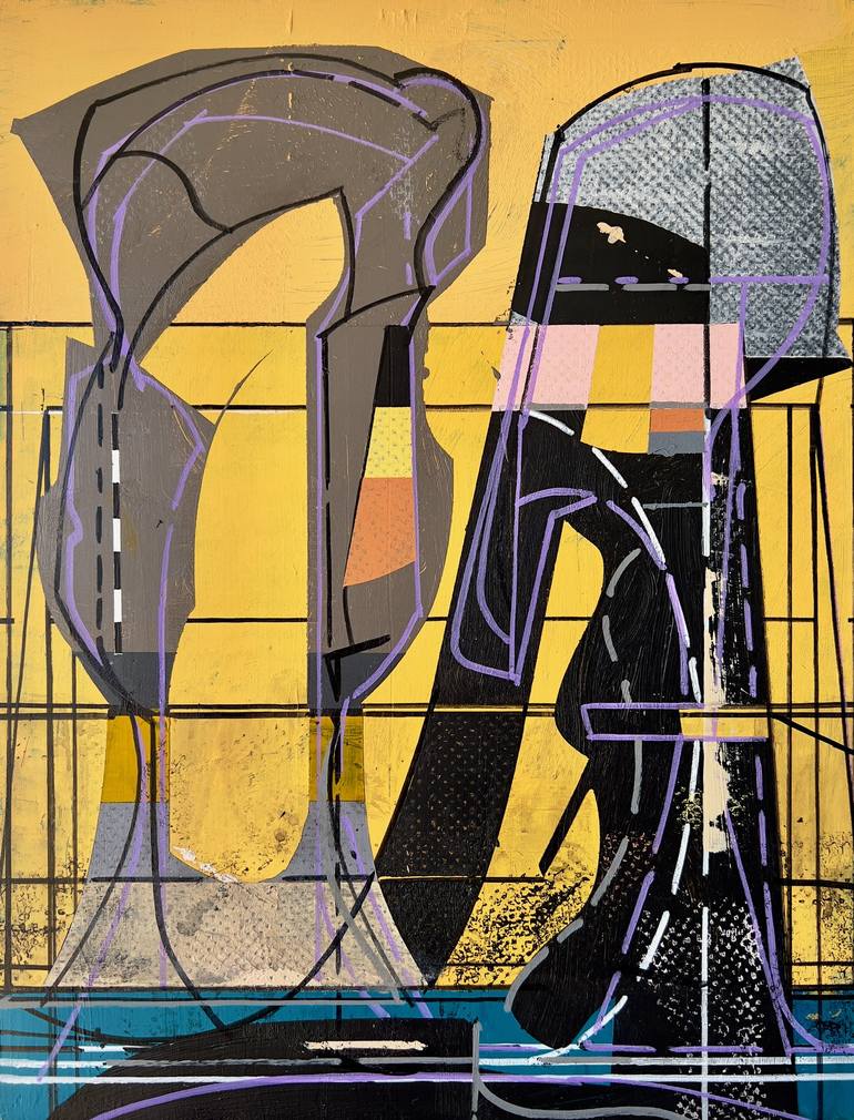 Print of Abstract Architecture Paintings by Jim Harris