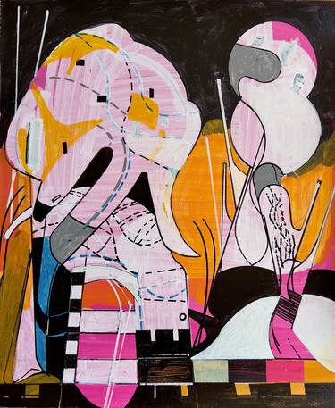 Print of Abstract Architecture Drawings by Jim Harris