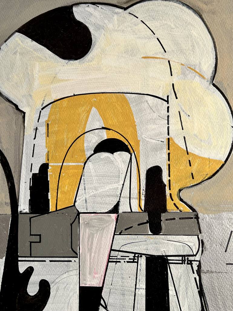 Original Abstract Architecture Drawing by Jim Harris