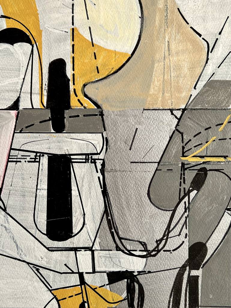 Original Abstract Architecture Drawing by Jim Harris