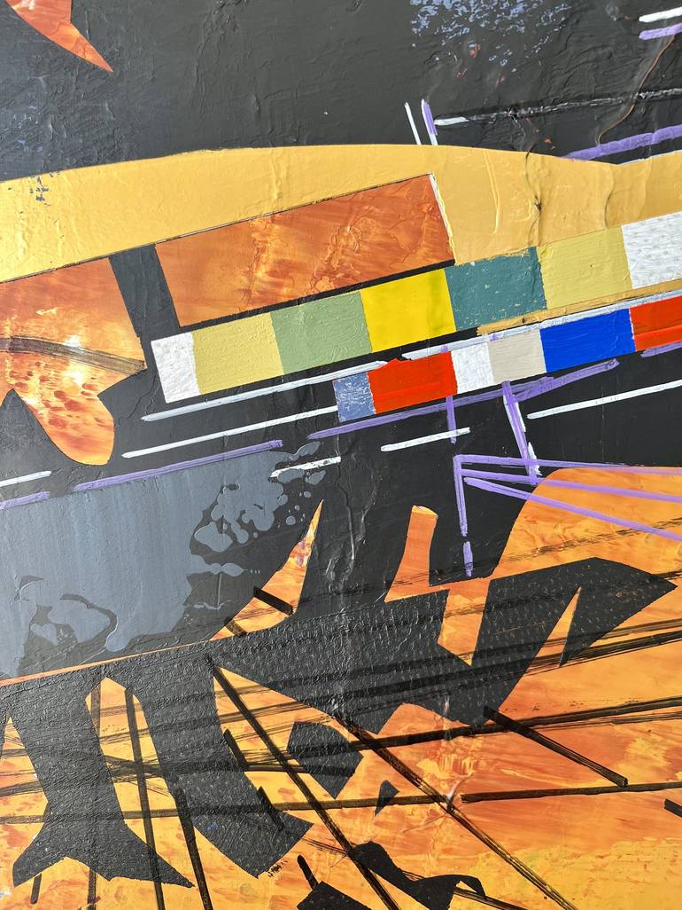 Original Abstract Architecture Painting by Jim Harris