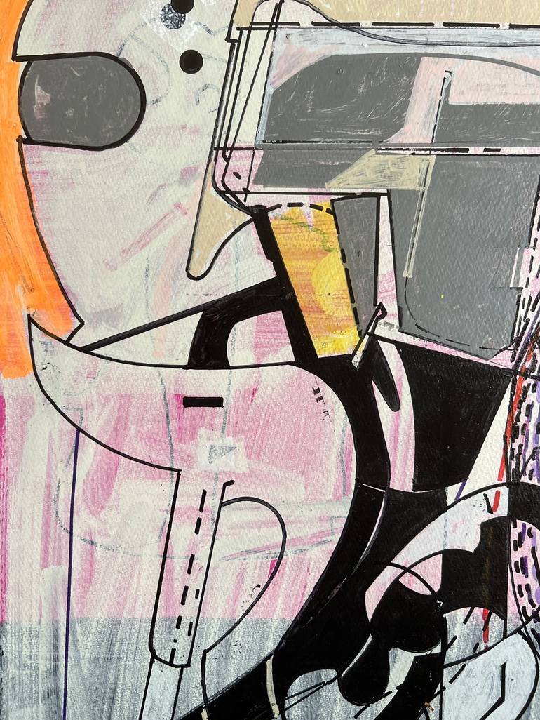 Original Abstract Science/Technology Drawing by Jim Harris