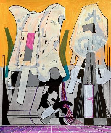 Original Abstract Architecture Drawings by Jim Harris