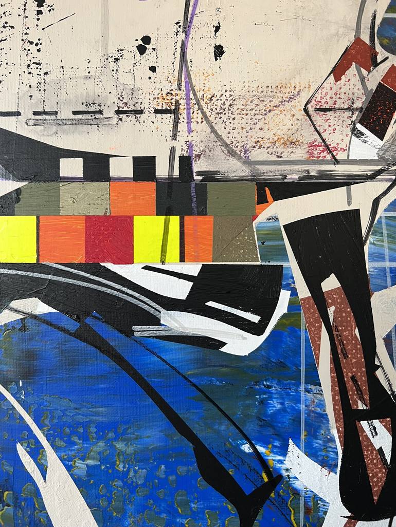 Original Abstract Architecture Painting by Jim Harris