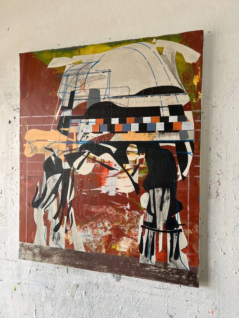 Original Conceptual Science/Technology Painting by Jim Harris
