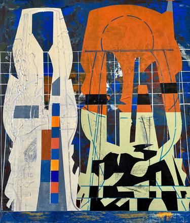 Original Abstract Architecture Paintings by Jim Harris