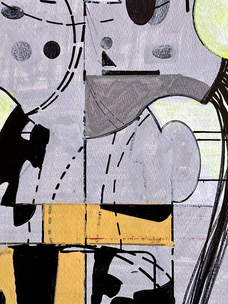 Original Abstract Architecture Drawing by Jim Harris