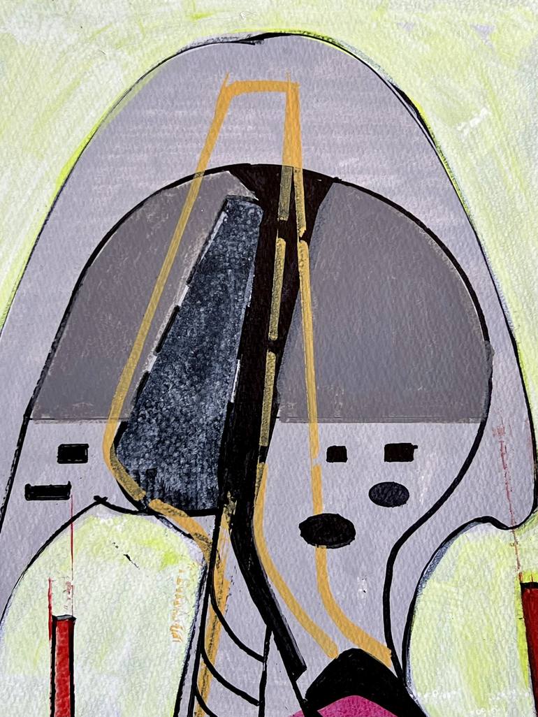 Original Abstract Architecture Drawing by Jim Harris