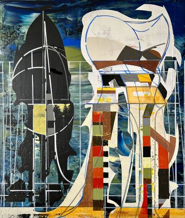 Original Conceptual Science/Technology Paintings by Jim Harris