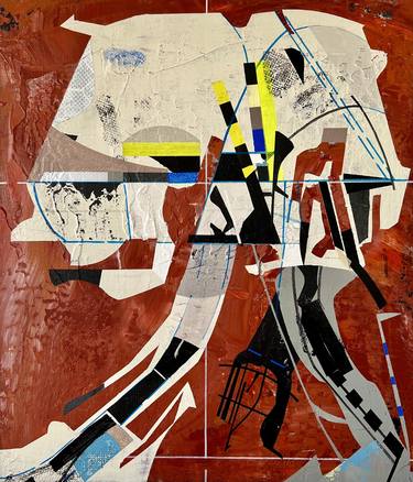 Original Abstract Outer Space Painting by Jim Harris
