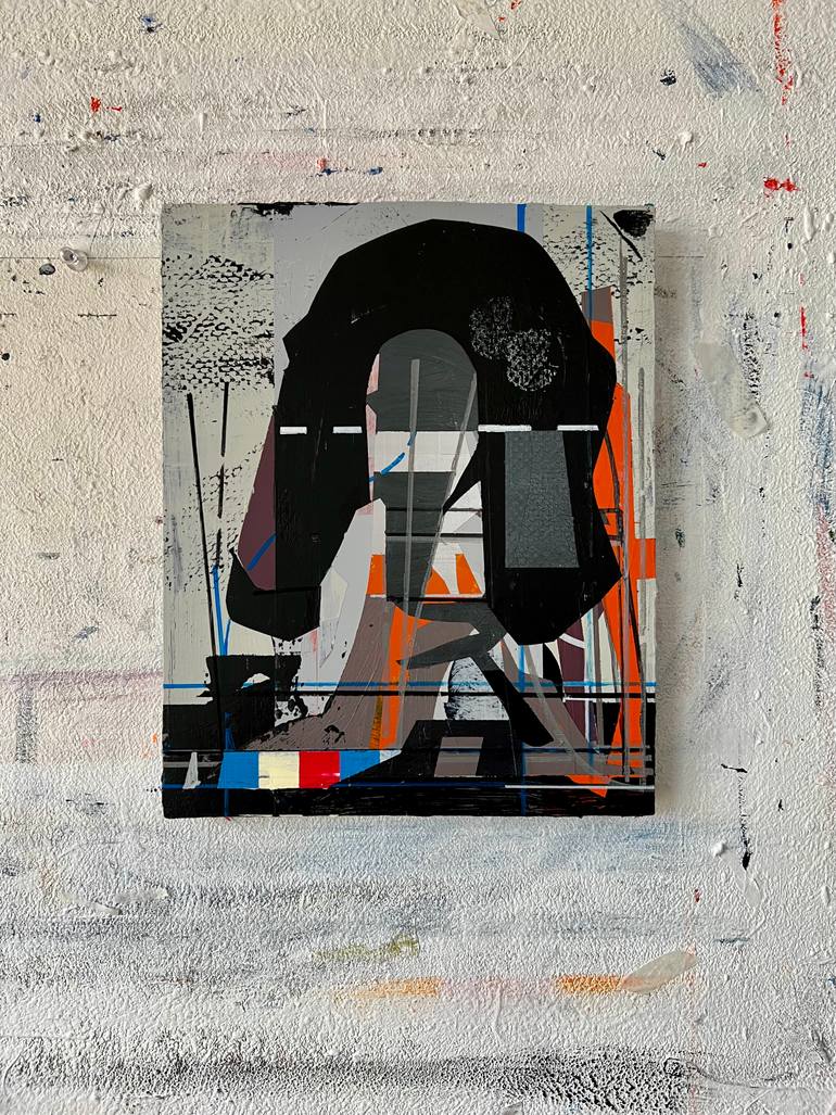 Original Abstract Architecture Painting by Jim Harris