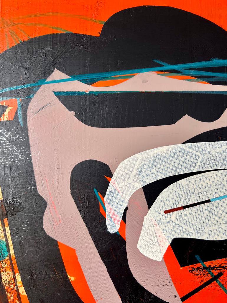 Original Conceptual Science/Technology Painting by Jim Harris
