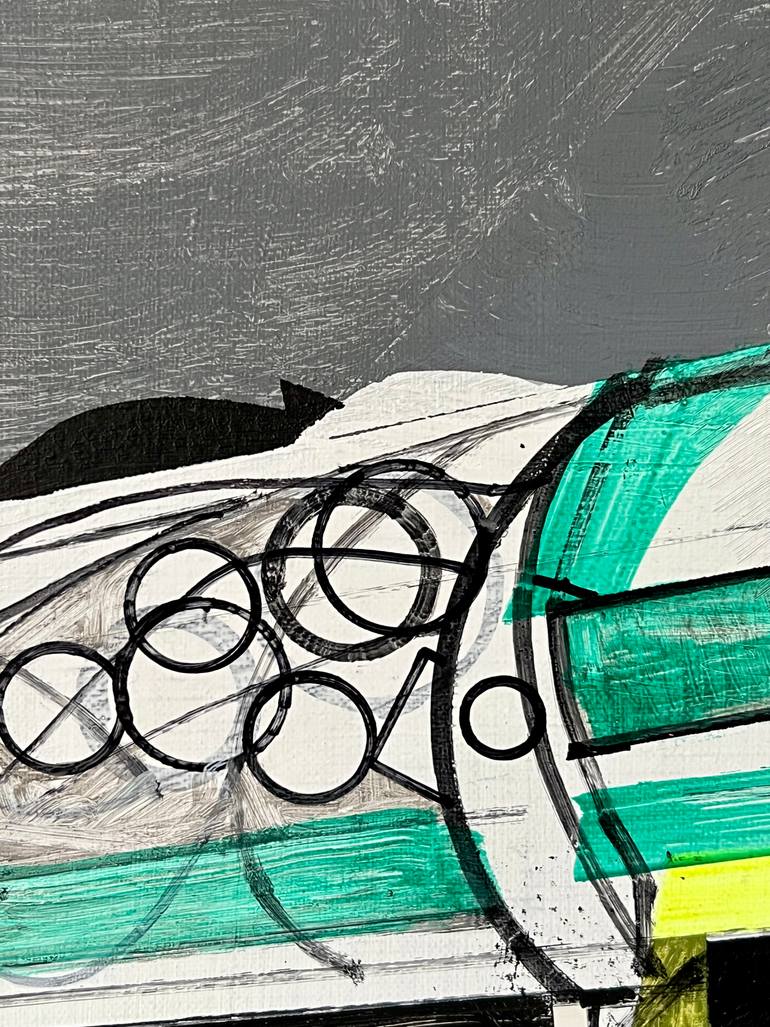 Original Abstract Outer Space Painting by Jim Harris