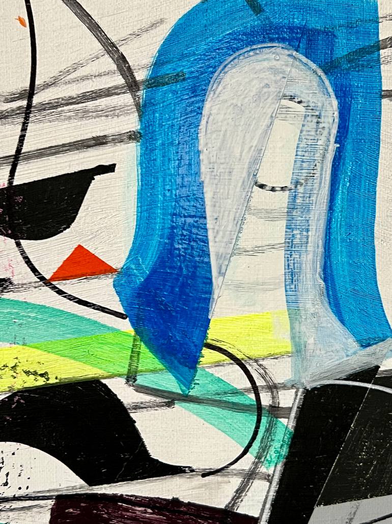 Original Abstract Outer Space Painting by Jim Harris