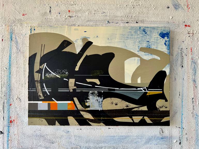 Original Abstract Science/Technology Painting by Jim Harris