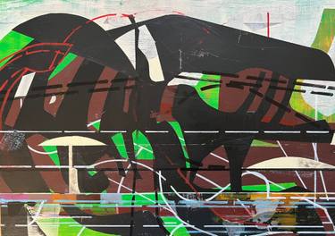 Original Abstract Architecture Paintings by Jim Harris