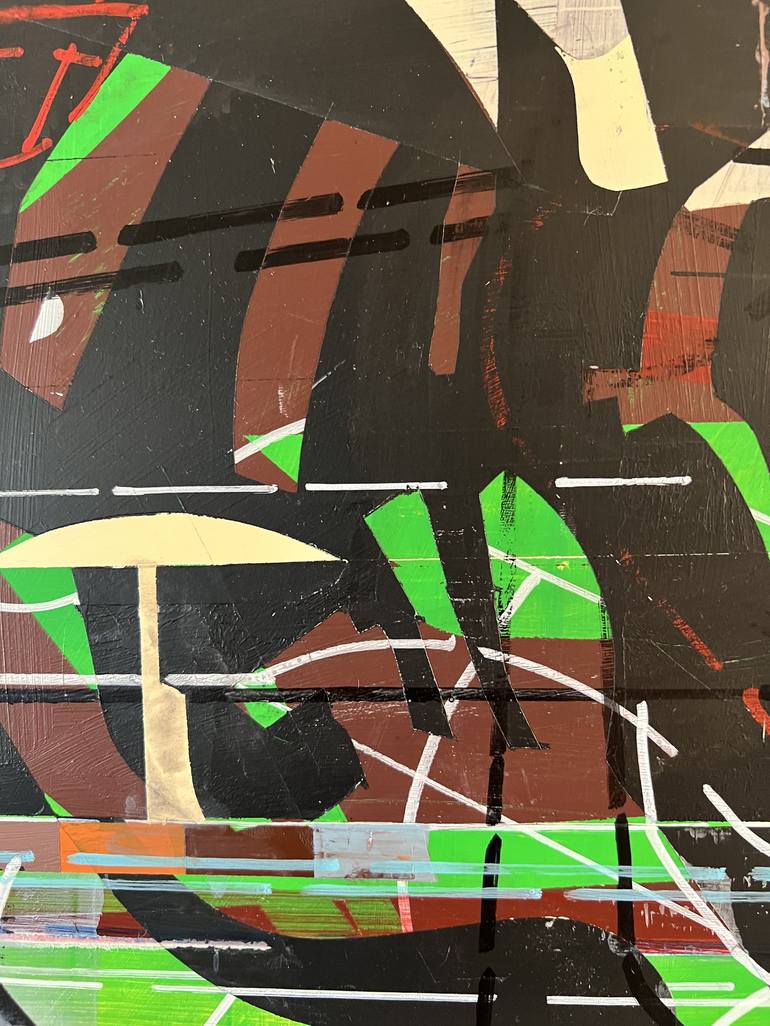 Original Abstract Architecture Painting by Jim Harris