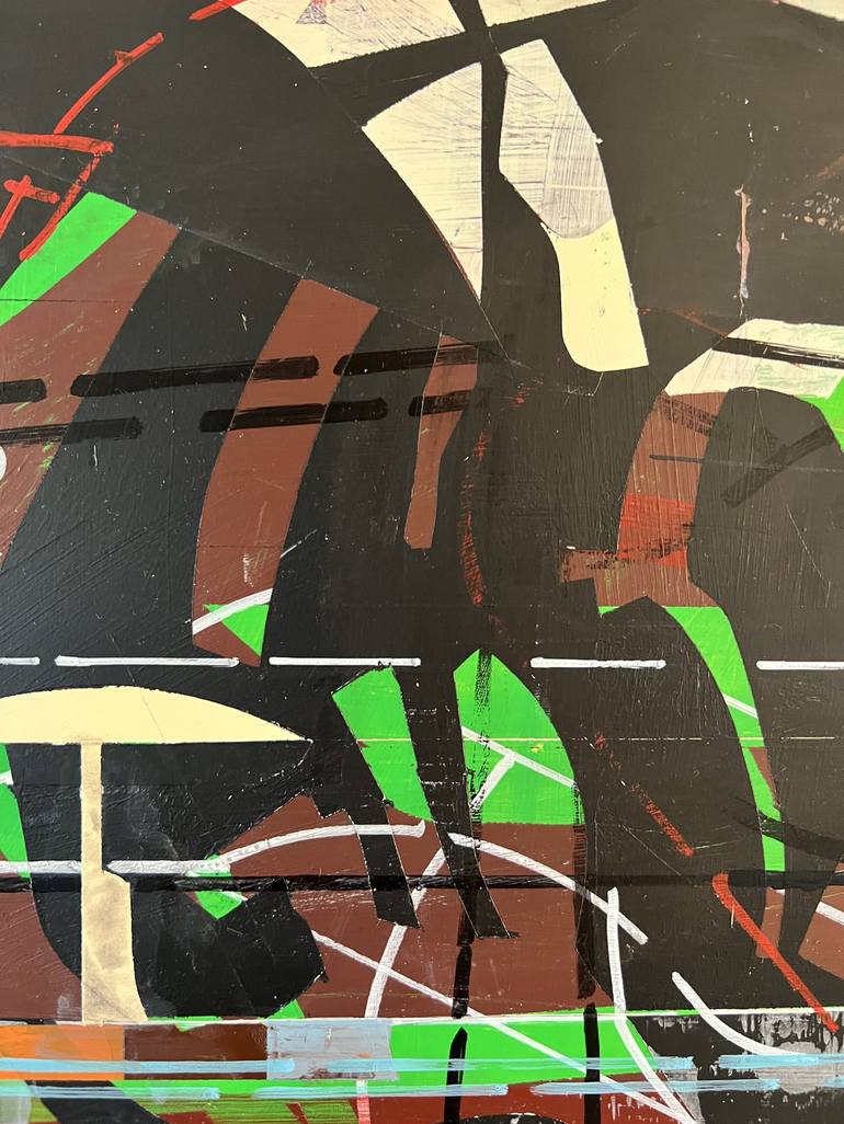 Original Abstract Architecture Painting by Jim Harris