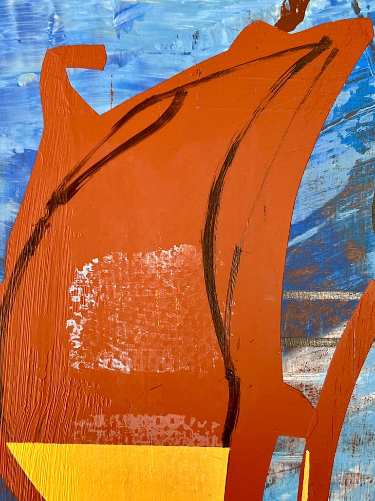 Original Abstract Science/Technology Painting by Jim Harris