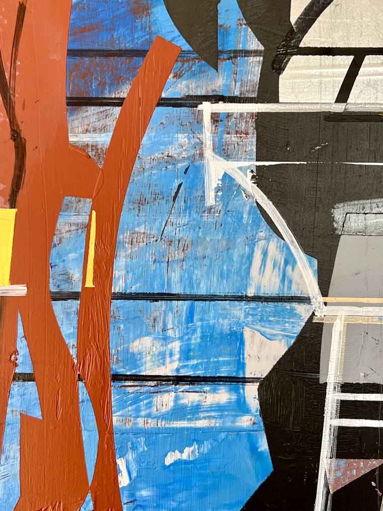 Original Abstract Science/Technology Painting by Jim Harris