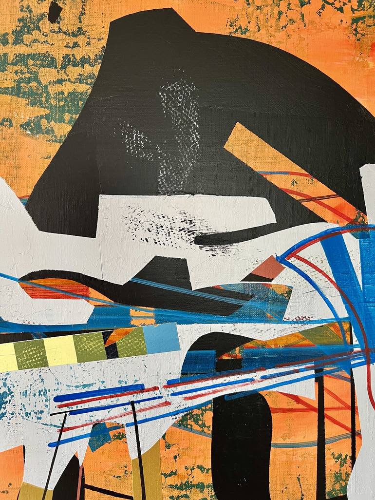 Original Abstract Expressionism Outer Space Painting by Jim Harris