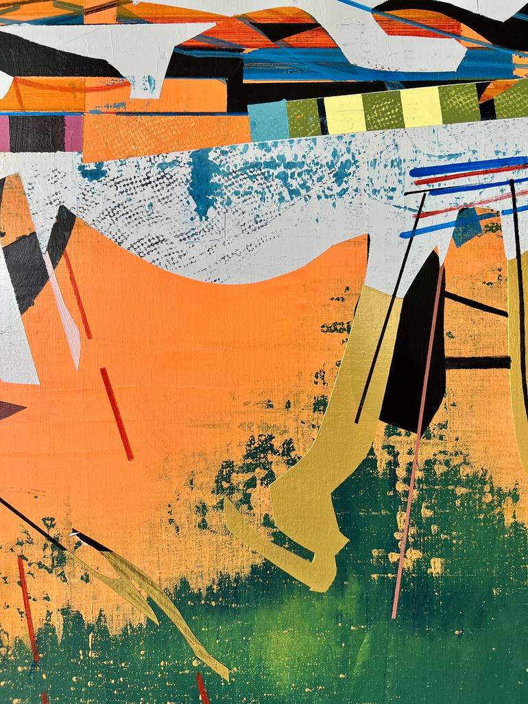 Original Abstract Expressionism Outer Space Painting by Jim Harris