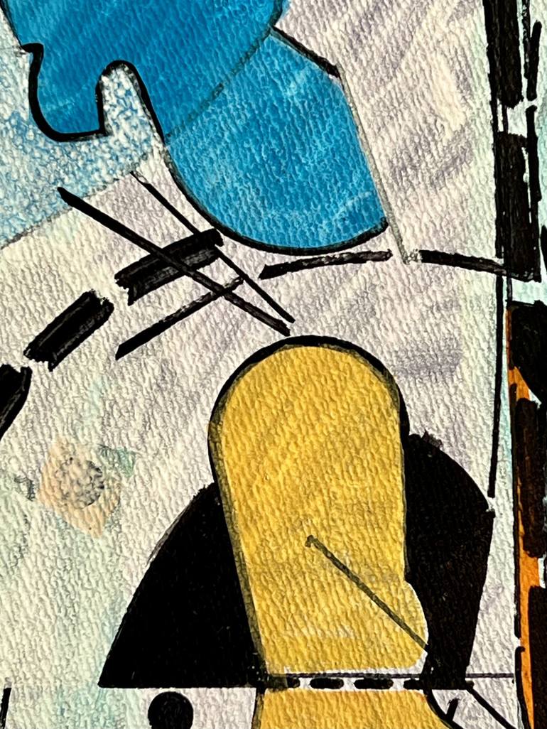 Original Abstract Architecture Drawing by Jim Harris