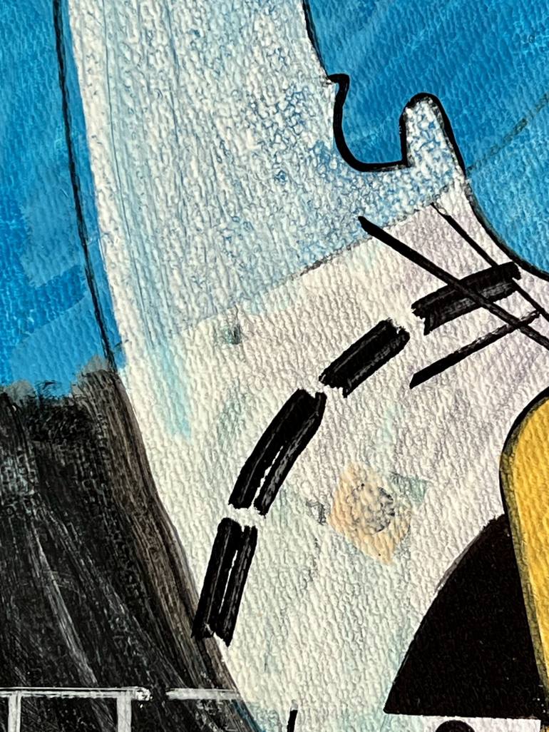 Original Abstract Architecture Drawing by Jim Harris