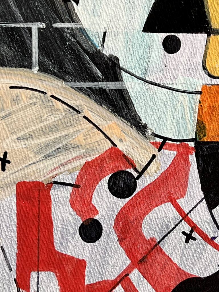 Original Abstract Architecture Drawing by Jim Harris