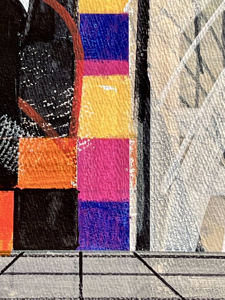 Original Abstract Architecture Drawing by Jim Harris