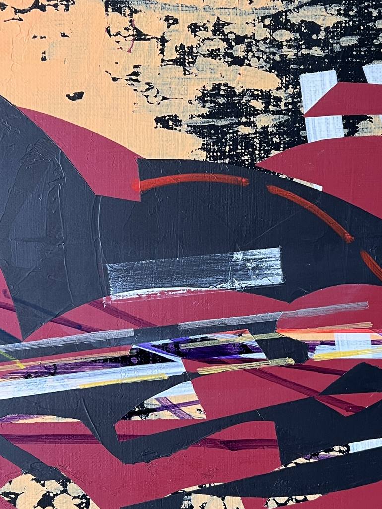 Original Abstract Architecture Painting by Jim Harris