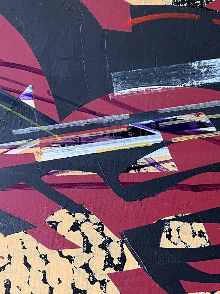 Original Abstract Architecture Painting by Jim Harris