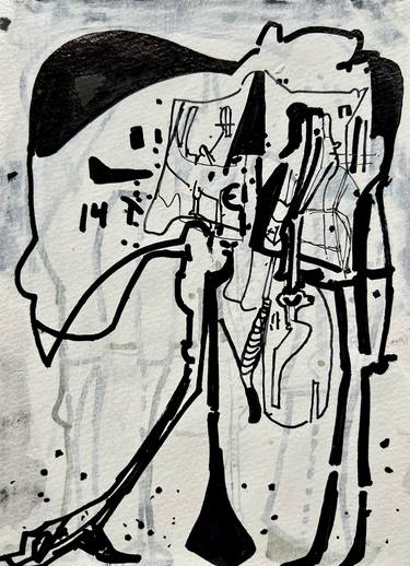 Original Abstract Outer Space Drawings by Jim Harris