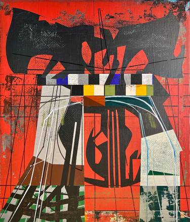 Original Abstract Architecture Paintings by Jim Harris