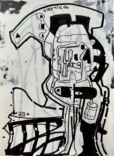 Original Dada Outer Space Drawings by Jim Harris