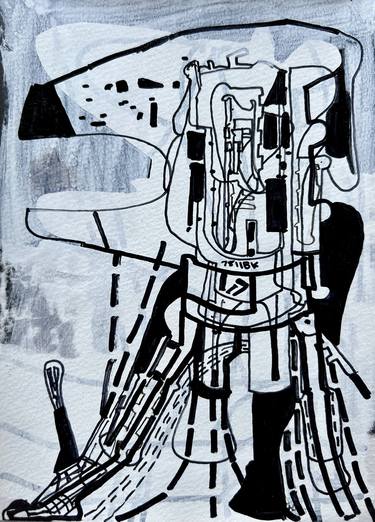 Original Dada Outer Space Drawings by Jim Harris