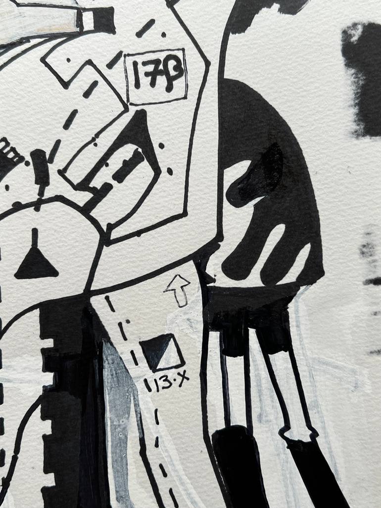 Original Conceptual Outer Space Drawing by Jim Harris