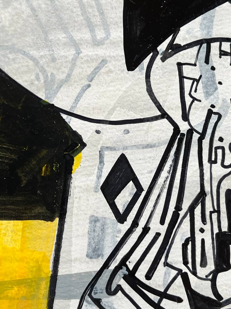 Original Dada Architecture Drawing by Jim Harris