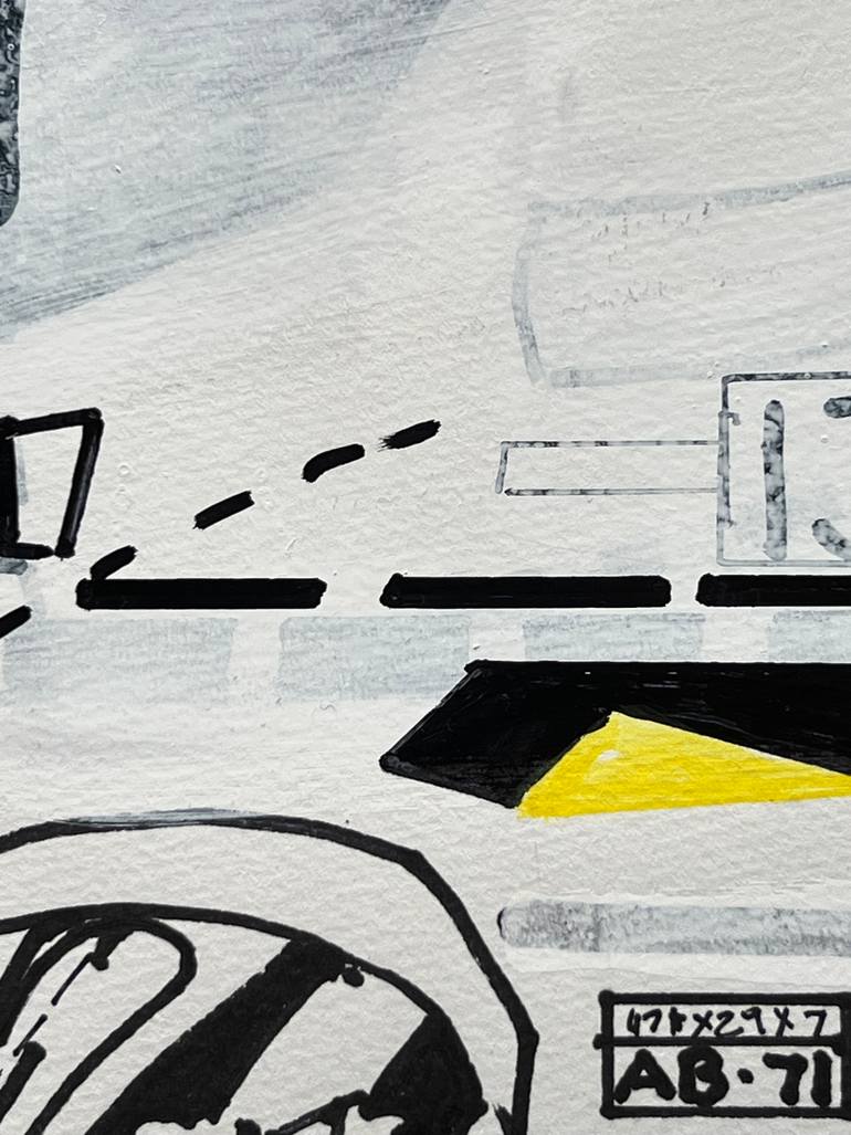 Original Conceptual Outer Space Drawing by Jim Harris
