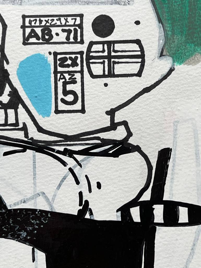 Original Conceptual Outer Space Drawing by Jim Harris