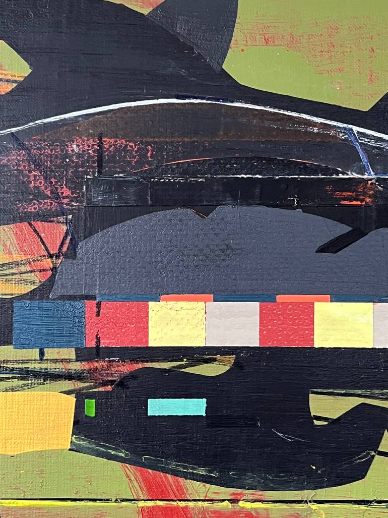 Original Surrealism Outer Space Painting by Jim Harris
