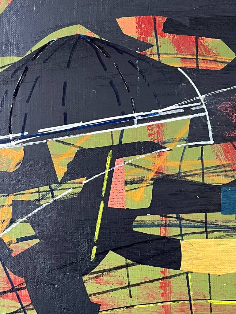 Original Surrealism Outer Space Painting by Jim Harris