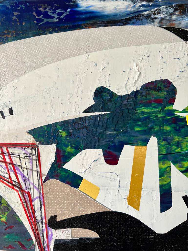 Original Abstract Architecture Painting by Jim Harris