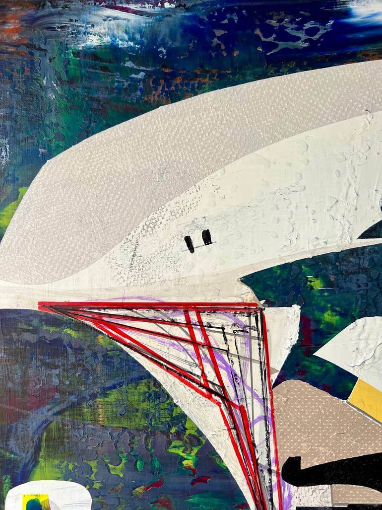 Original Abstract Architecture Painting by Jim Harris